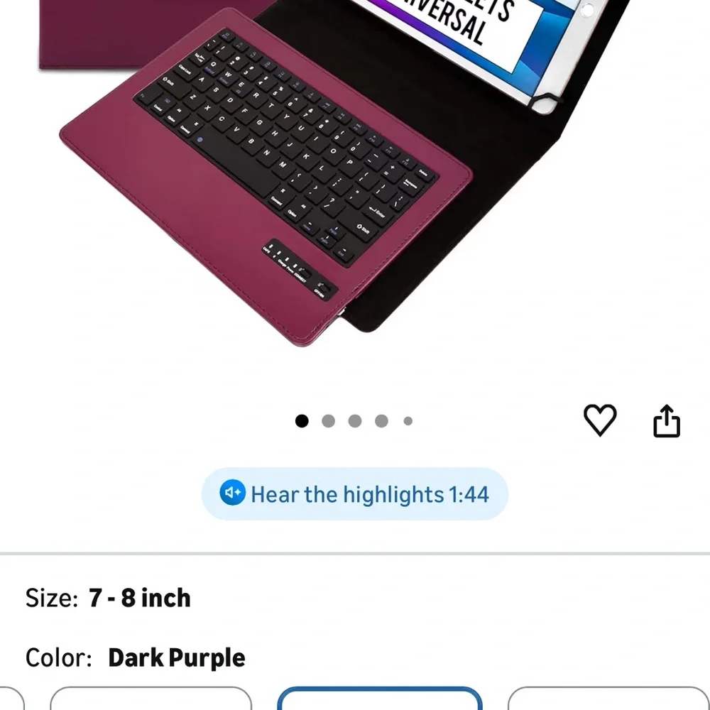 Burgundy Tablet Case with Magnetic Closure